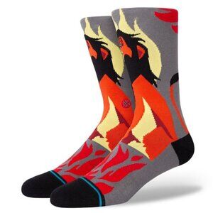 NWT STANCE Disney Villains Lion King Scar Crew Casual Socks Size S 3-5.5